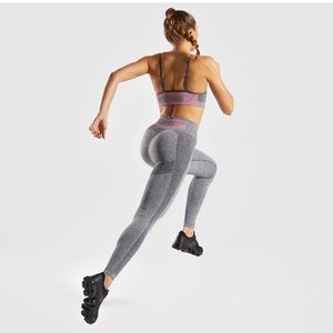 Gymshark Flex High Waisted
Leggings - Charcoal Marl/grape